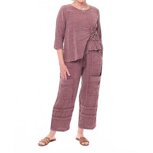 NEW TULIP CLOTHING olga top in maroon - Picture 2 of 3